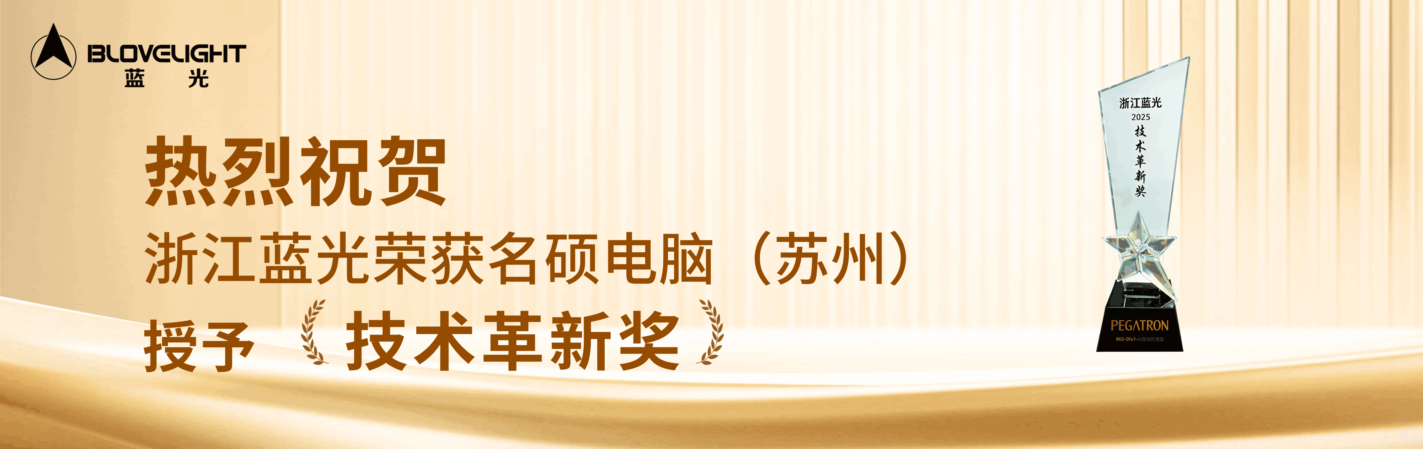 喜報(bào)│熱烈祝賀浙江藍(lán)光榮獲「技術(shù)革新獎」