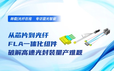轉(zhuǎn)載光纖在線 |專訪藍(lán)光智能：從芯片到光纖，F(xiàn)LA一體化組件破解高速光封裝量產(chǎn)難題
